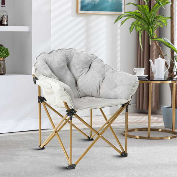 Inbox Zero Kunikatsu Fabric Padded Office Folding Chairs Folding Chair